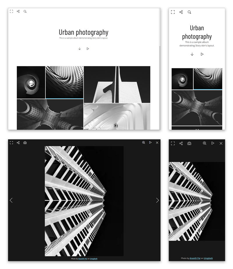 Art album made with Story skin