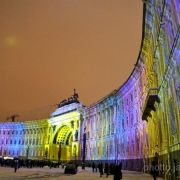 Christmas evening in Saint-Petersburg