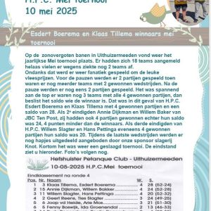H.P.C. Mei toernooi 10 mei 2025